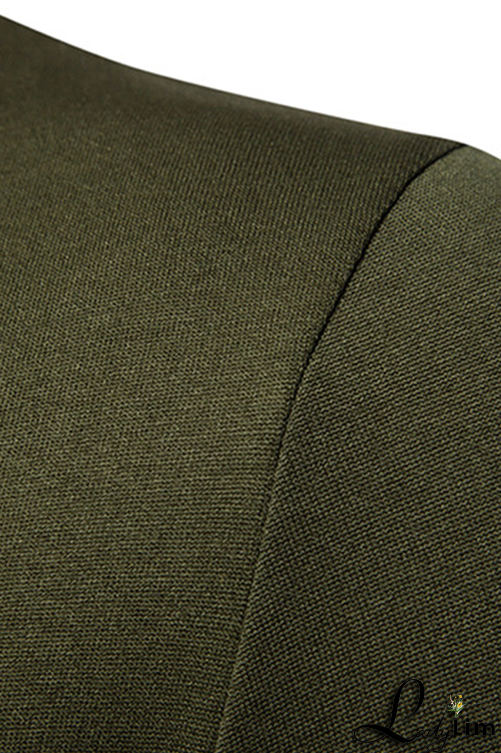 Navy Blue Fashion Casual Solid Split Joint Basic Turtleneck Tops