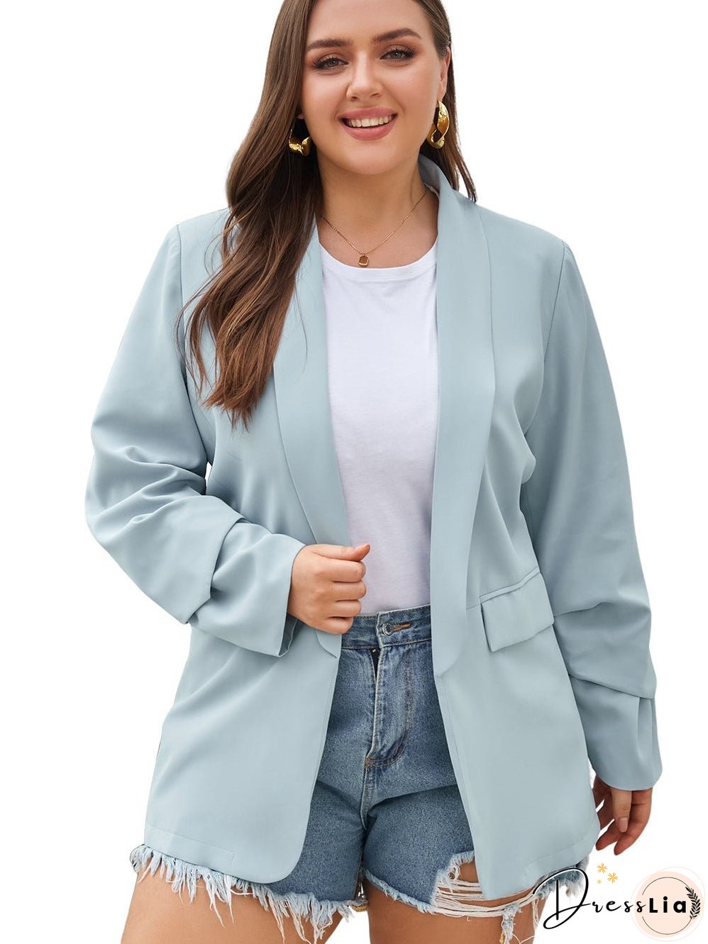 Plus Size Blazer Jacket