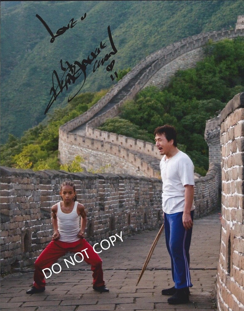 Jackie Chan Karate Kid 8 x10 20x25 cm Autographed Hand Signed Photo Poster painting