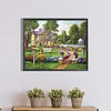 （AB/Round Drills)Quiet Countryside-Full  Diamond Painting 50*40CM