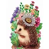>SALE<5D DIY Partial Special Shaped Drill Diamond Painting Hedgehogs Kit Decor 30x40cm