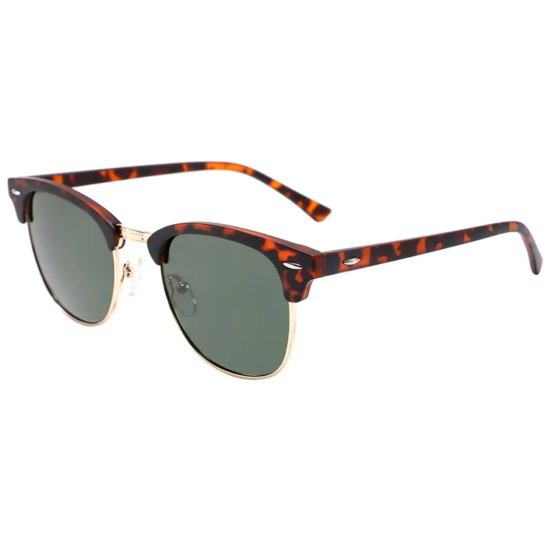 Sunglasses Men Polarized Sunglasses for Men Women Unisex Semi-Rimless Frame Retro Driving Sun Glasses-vocosishoes