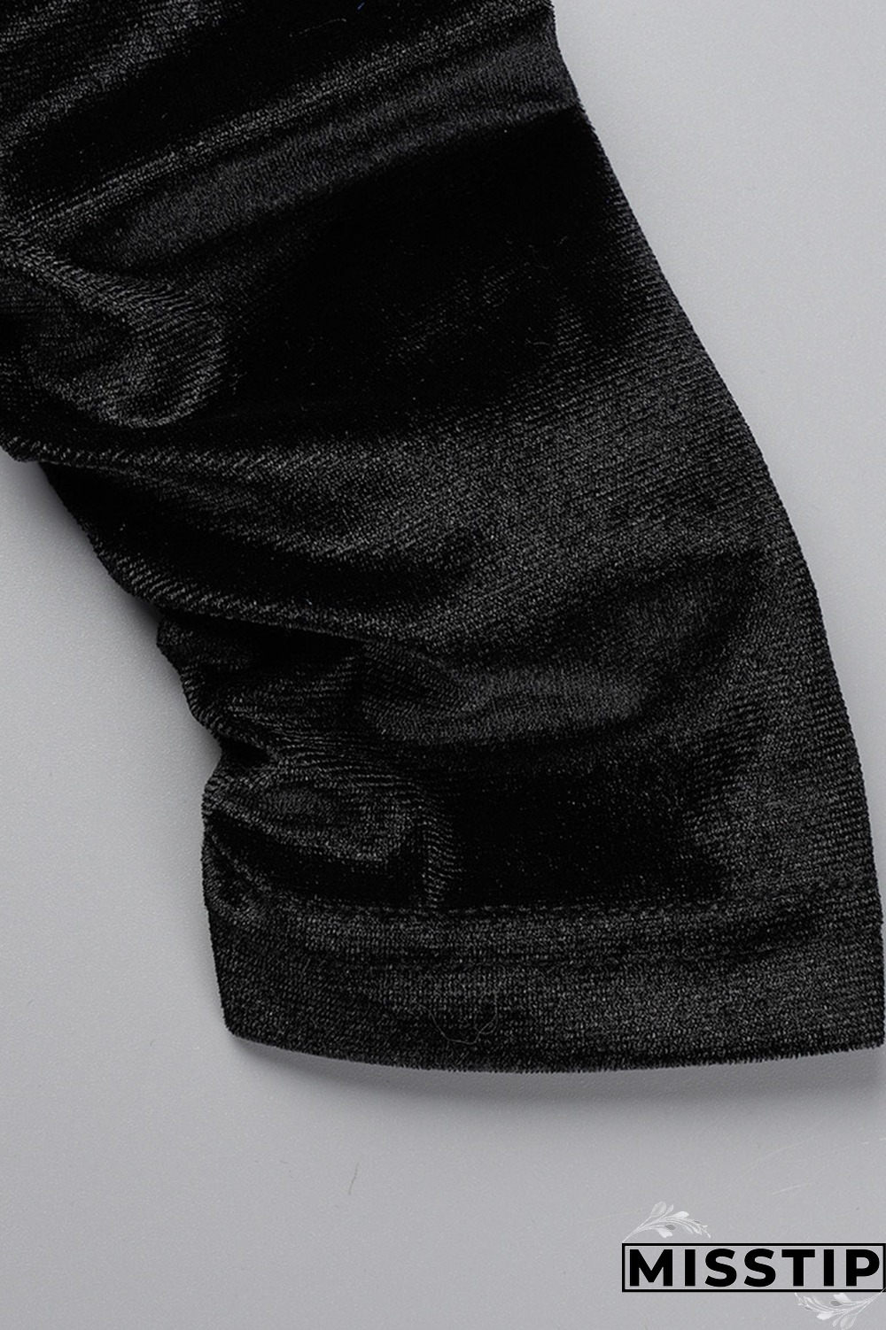 Black Street Solid Fold Hooded Collar Long Sleeve Two Pieces