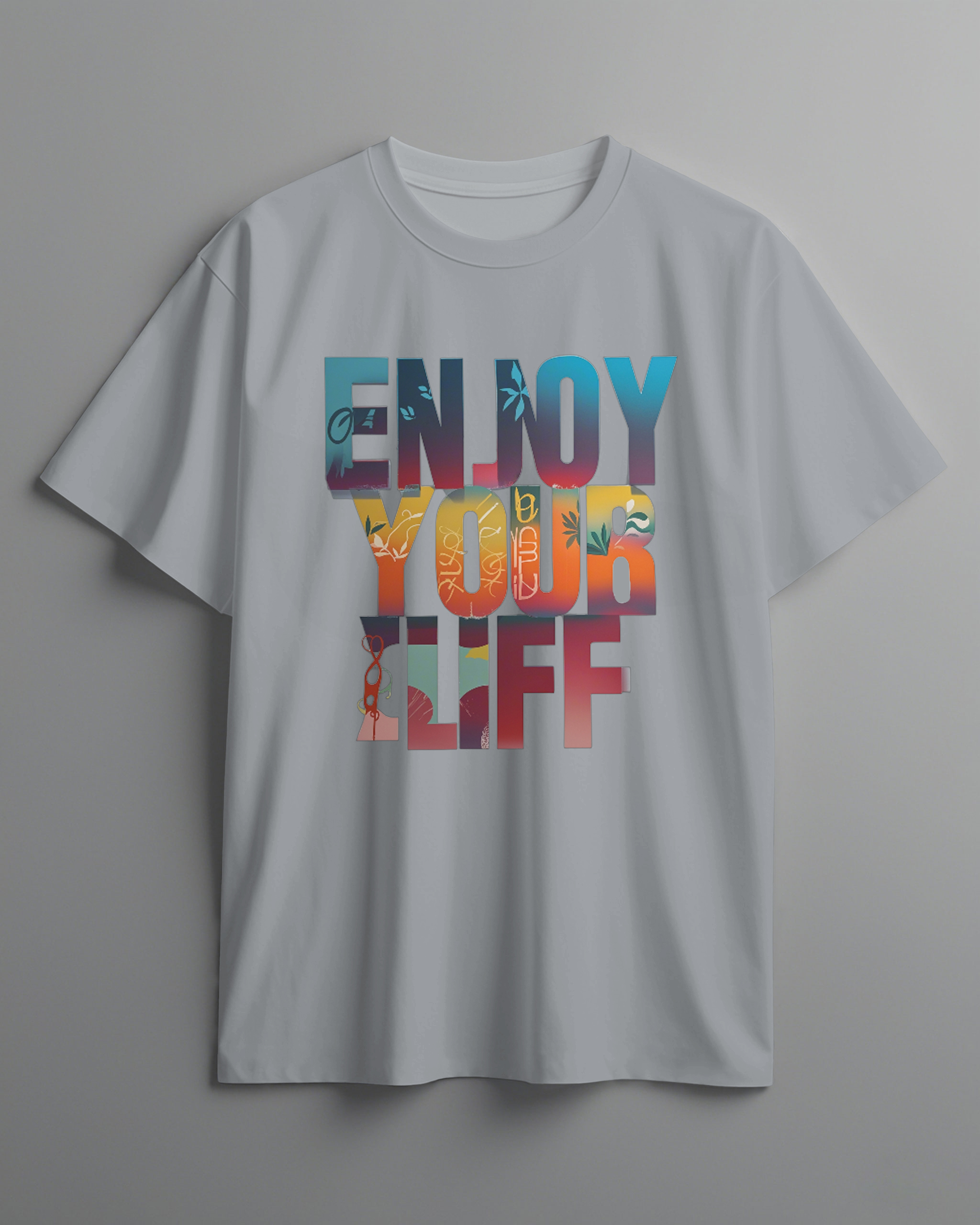 Men's Hawaii Enjoy Your Life Crew Neck Short Sleeve T-Shirt