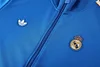Joyfball 2025/2026 Real Madrid Long Zipped Terrace Icons Blue Jacket 