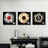 Retro Vinyl Record Light Decoration Painting High-End Bedroom CD Album Desktop Decoration Painting Creative Art Hanging Painting
