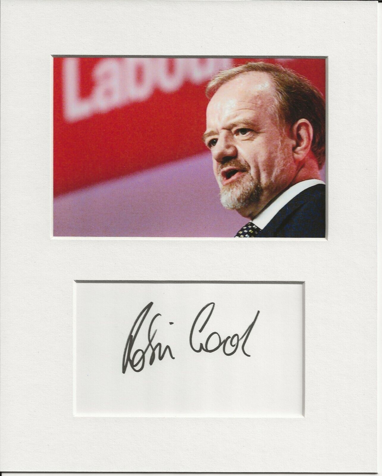 Robin Cook politics genuine authentic autograph signature and Photo Poster painting AFTAL COA