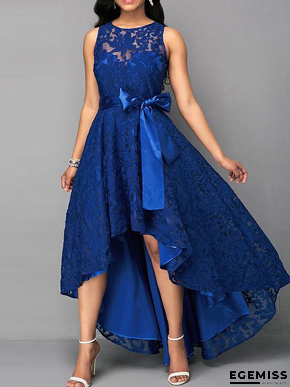 Casual Lace Women Dress Tunic Irregular 5XL Swing Sleeveless Ladies Plus Size Dress | EGEMISS