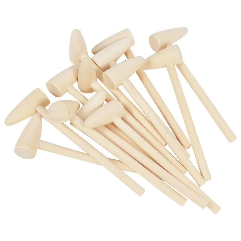5/10pcs Mini Wooden Hammer Pounder Replacement Wood Mallets Crab Seafood Crackers Kids Toys Wedding Birthday Party Decoration