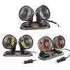 5/12/24V Air Circulator Fan 2 Speed Electric Car Fan for Car Truck SUV RV Cranes