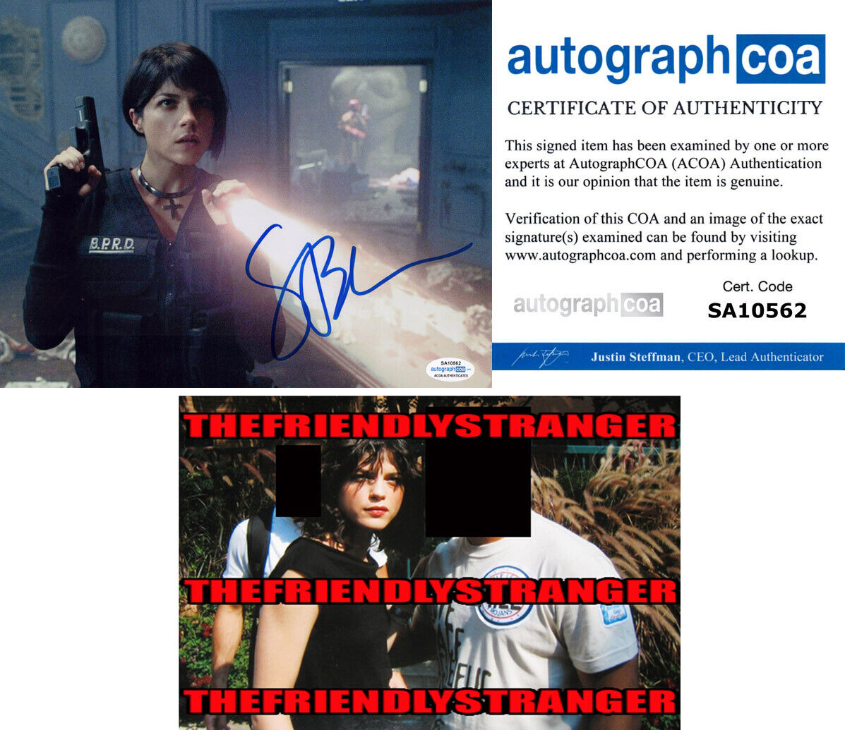 SELMA BLAIR signed Autographed HELLBOY