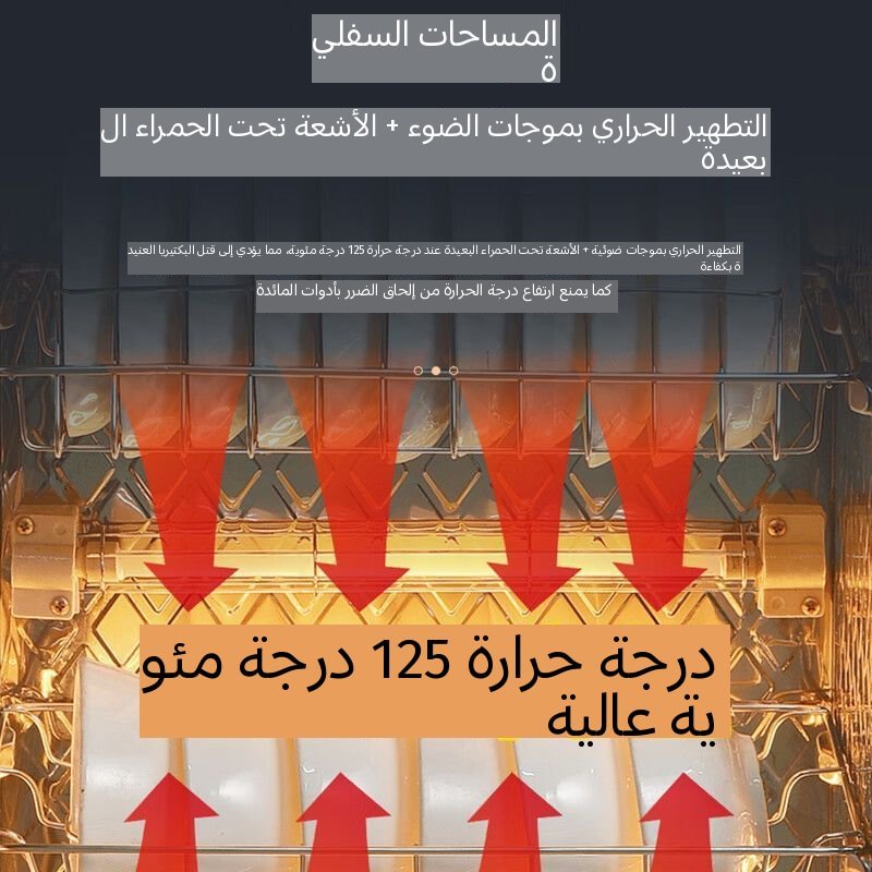 خزانة الأطباق ذات التعقيم السريع والتجفيف التلقائي