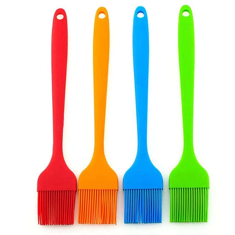 Direct Silicone Oil Brush Barbecue Brush High Temperature Resistant Integrated Brush Baking Tools Scraper Household Silicone Brush Trumpet