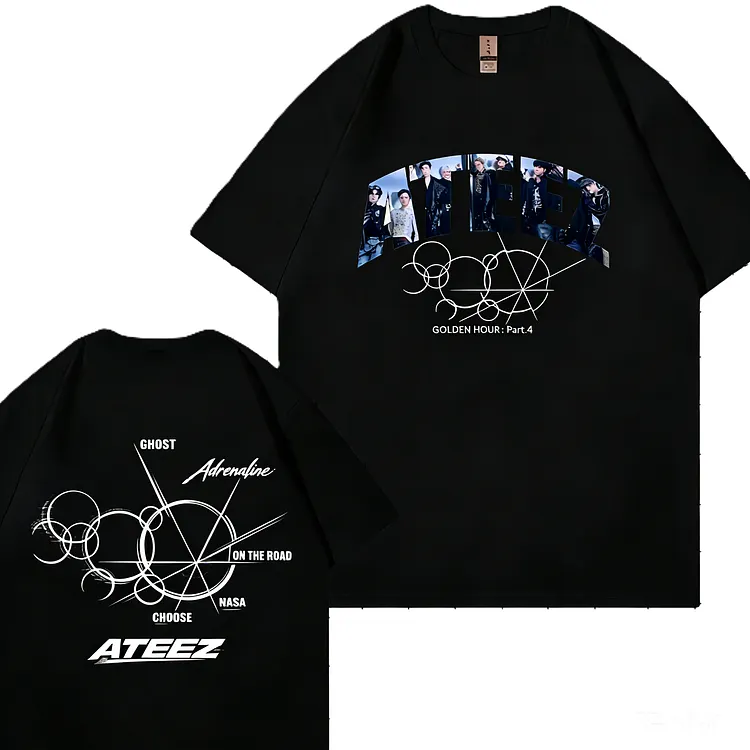 Ateez Golden Hour Part 4 Cotton Design T-Shirt