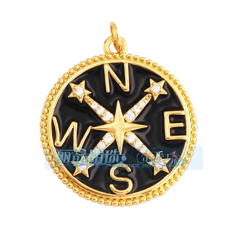 1 Piece 15 * 21mm 18 * 23mm 9*16mm Copper Zircon Sun Star Lightning Pendant Jewelry Accessories