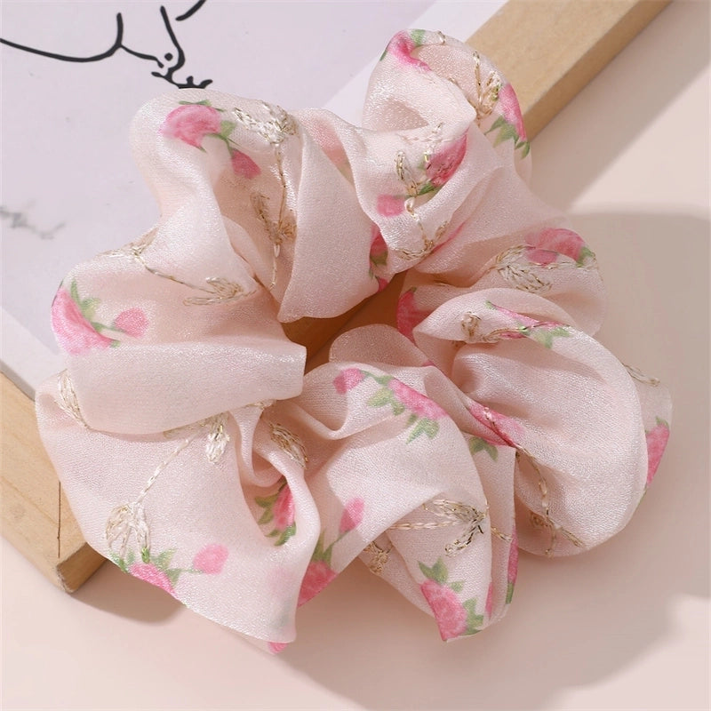 Women’s Sweet Minimalist Ditsy Floral Polyester Hair Clip Hair Band Hair Tie