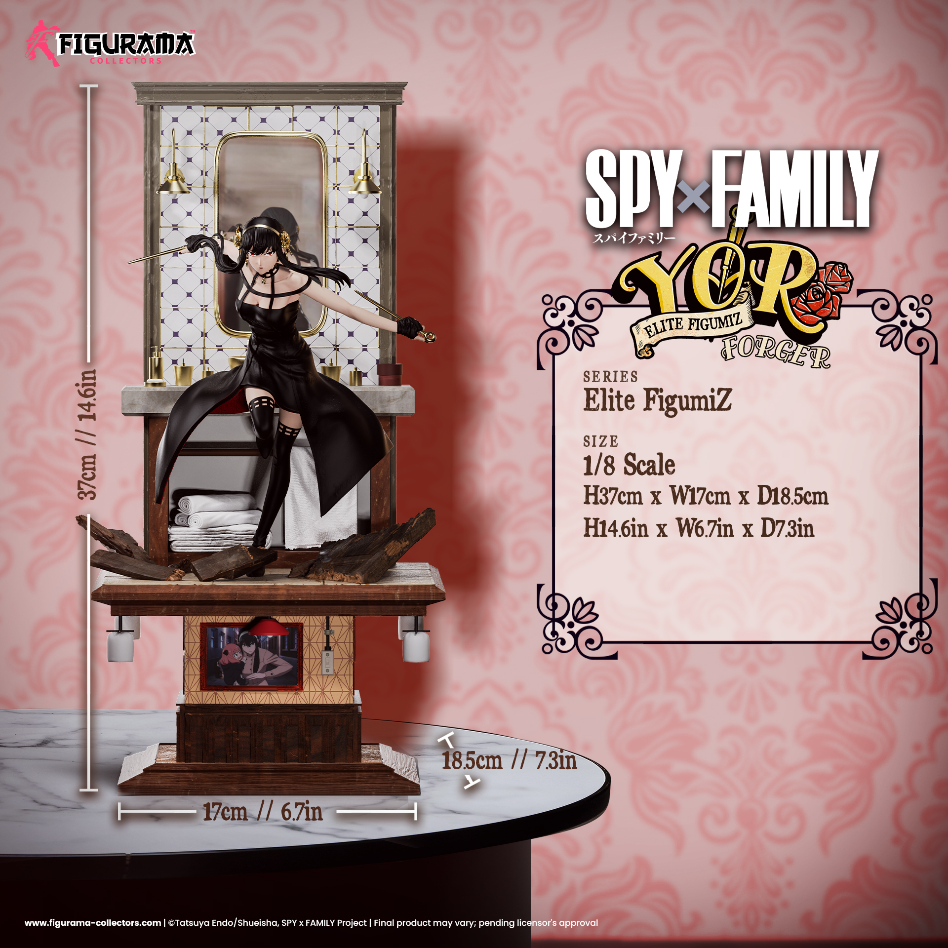 PRE-ORDER Figurama Studio - SPY×FAMILY Loid Forger & Yor Forger & Anya  Forger (License) 1/8 Statue(GK)