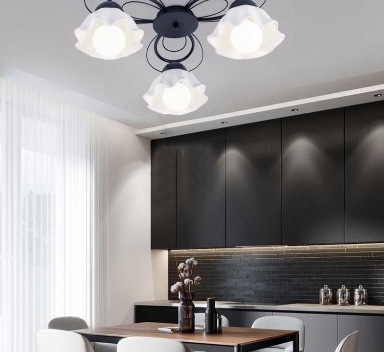 LED Pendant Lights Verlichting Plafond Living Room Bedroom Ceramic Lampshade Ceiling Lighting Lamparas Led De Techo Moderna