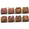 8PCS DIY Diamond Art Greeting Cards Xmas Congratulations Cards & Gifts (Heart)
