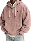 Men's Textured Relaxed-Fit Oversized Corduroy Hoodie