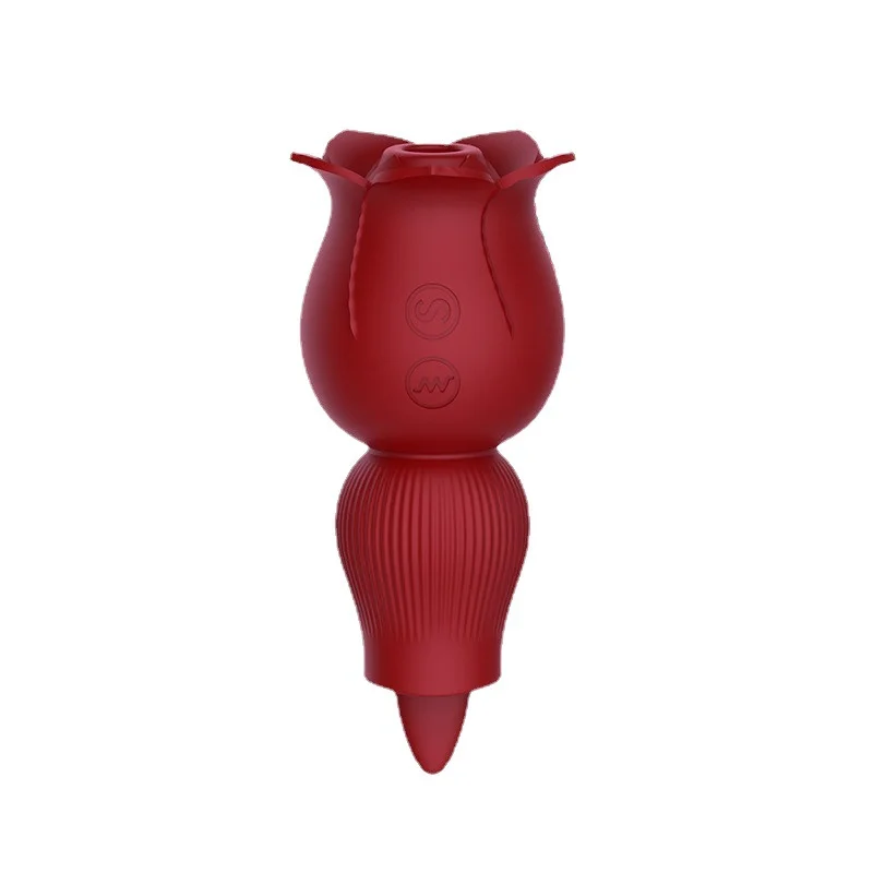 Rose Vibrator Red 2 Heads - Rose Toy