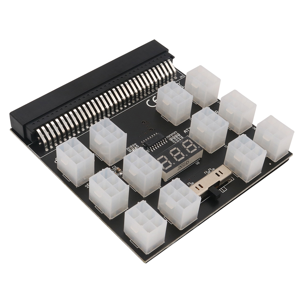 

1200W PSU Breakout Board 12 Ports ATX 6 Pin for DPS-800GB 1200FB 1200QB A, 501 Original