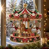 Xmas Carousel Diamond Painting Ornament DIY Pendant Kit 9.45x9.45in