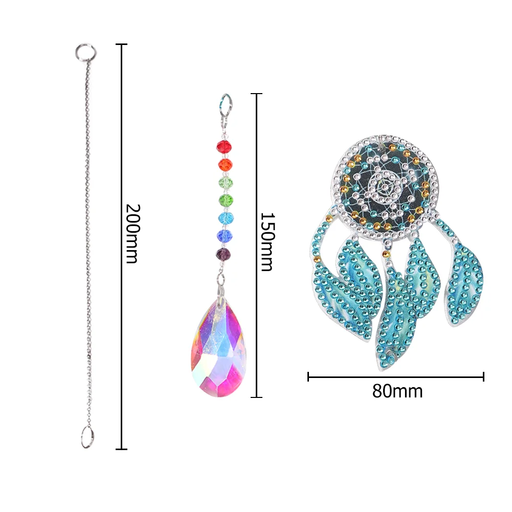 DIY Diamond Painting Sun Catcher - Dreamcatcher