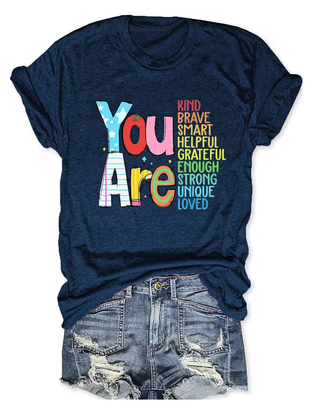 You Are Kind Loved Brave Enough T-Shirt