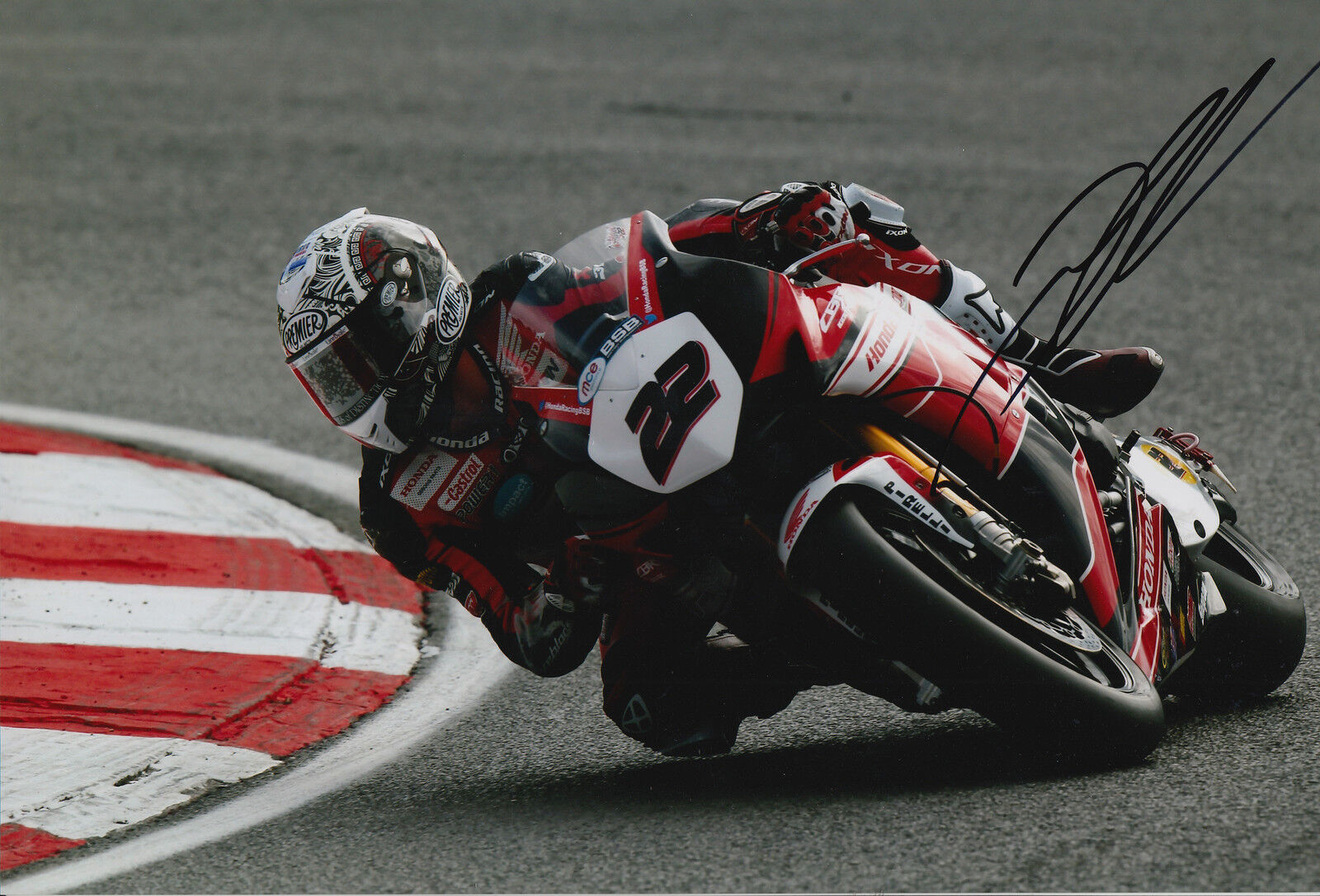 Jason O'Halloran Hand Signed 12x8 Photo Poster painting 2015 Honda Racing BSB 1.