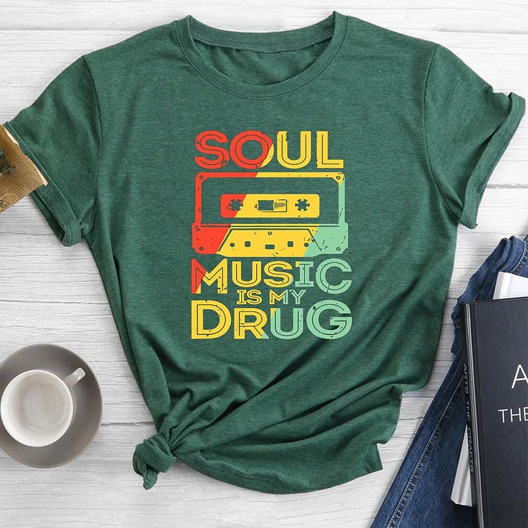 music Round Neck T-shirt