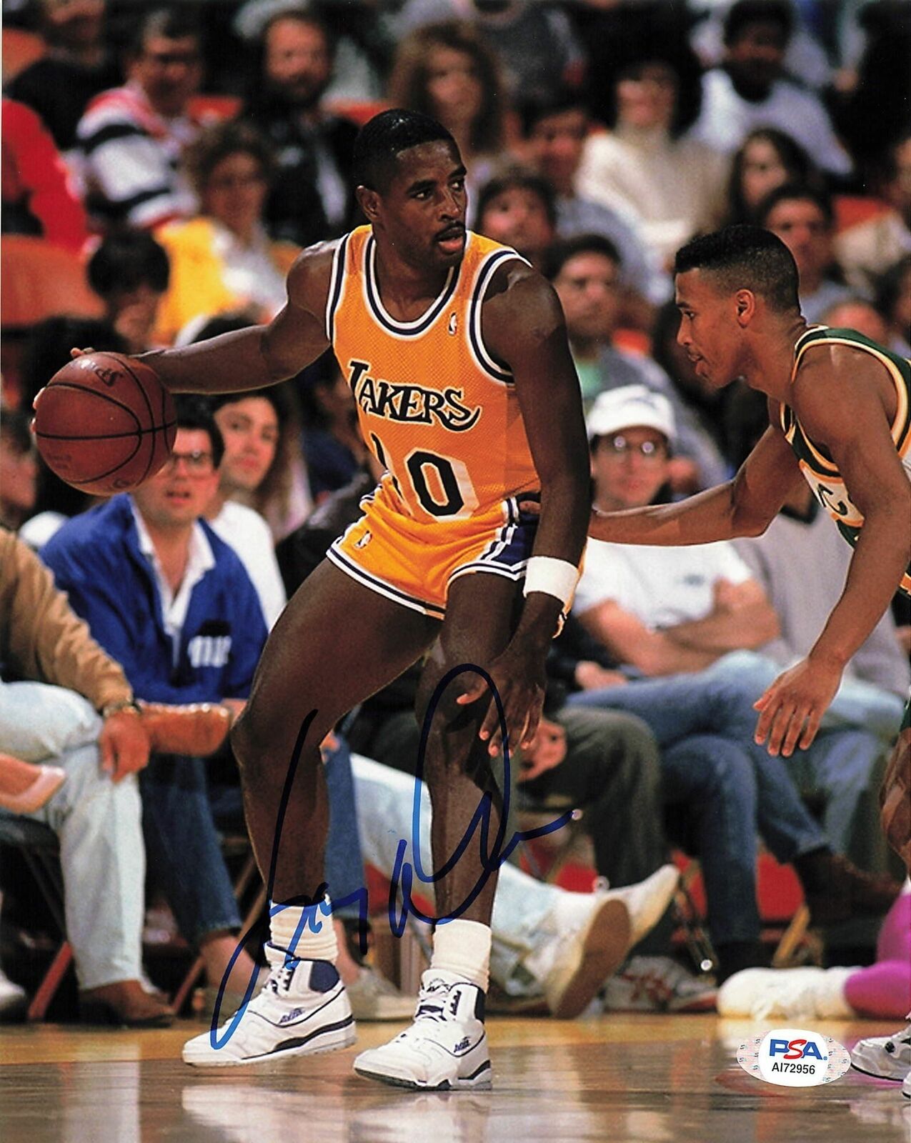 Larry Drew signed 8x10 Photo Poster painting PSA/DNA Los Angeles Lakers Autographed