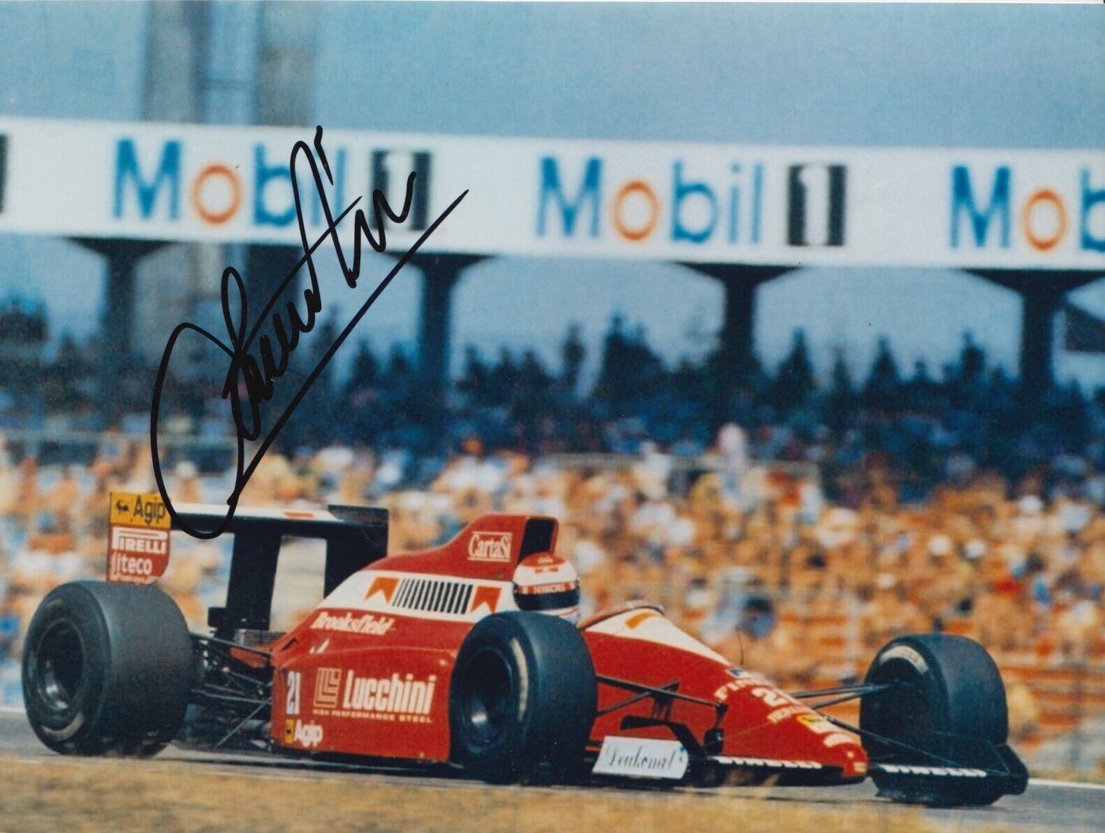 Emanuele Pirro Hand Signed 8x6 Photo Poster painting - Formula 1 Autograph 2.