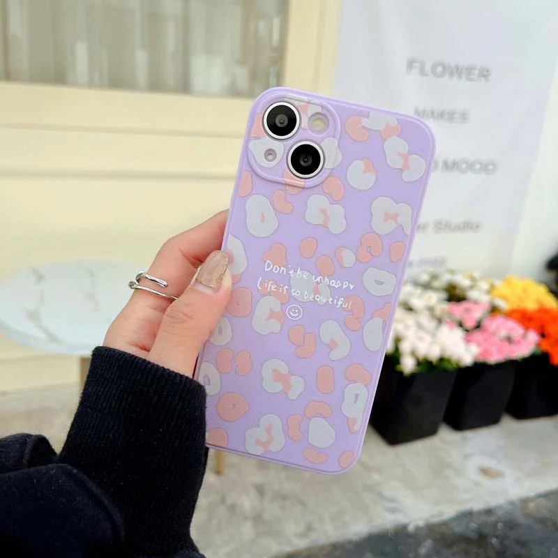 Athvotar Soft Silicon Back Cover On iPhone X XR XS Max 7 8 6 6s Plus Se 2020 Leopard Phone Cases for iPhone 13 12 11 Pro Max Mini