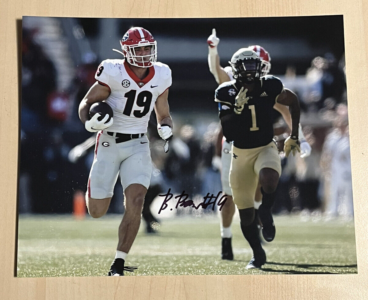 BROCK BOWERS SIGNED 8x10 Photo Poster painting AUTOGRAPHED GEORGIA BULLDOGS FOOTBALL COA