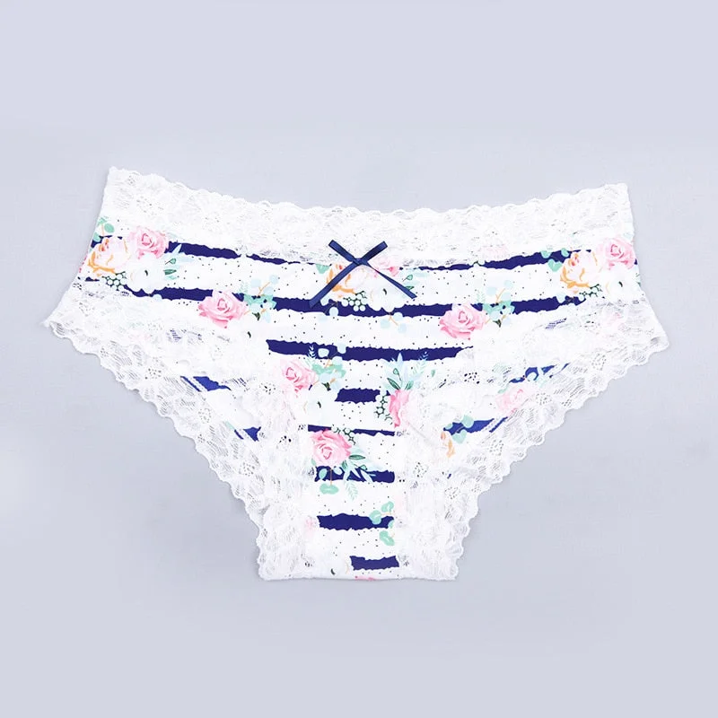 Women's Underwear Sexy Lace Panties Fashion Comfortable Leopard Briefs Low Waist Seamless Underpants Female Sexy Lingerie