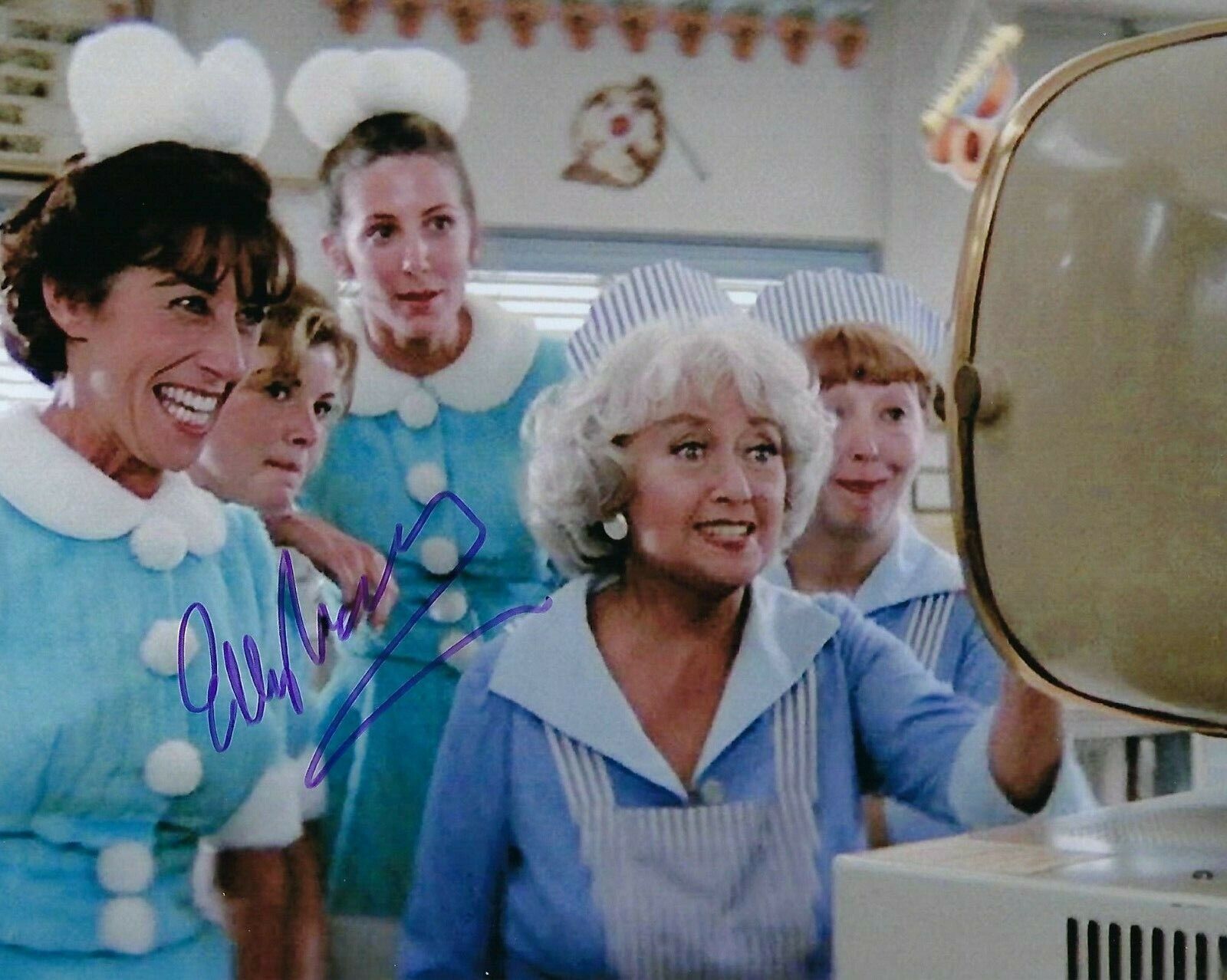 GFA Grease Movie Waitress * ELLEN TRAVOLTA * Signed 8x10 Photo Poster painting COA