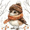 Winter Bird-11CT Stamped Cross Stitch Kit(40x40cm)