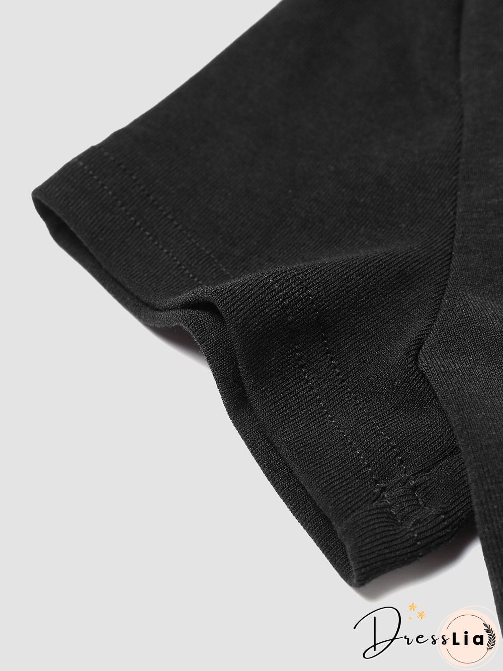 Solid Hollow Tie Short Sleeve V-neck Crop Top