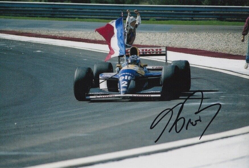 Alain Prost Hand Signed 12x8 Photo Poster painting F1 Autograph Canon Williams Renault 4