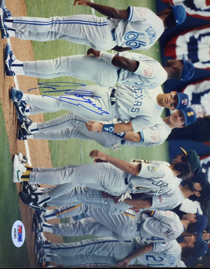 Ivan Rodriguez Psa/dna Signed Original Image 1/1 8x10 Photo Poster painting Autograph