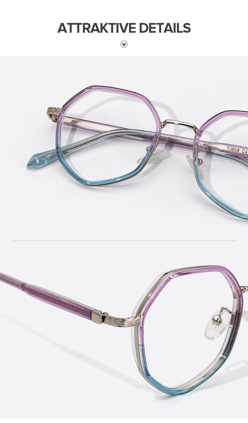 Randa Lila-Blau Geometrisch Brille