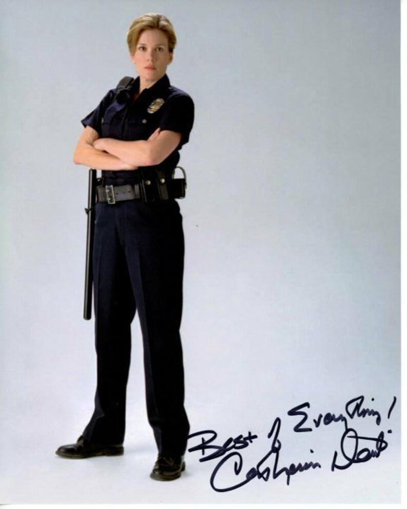 Catherine dent signed autographed the shield danni sofer 8x10 Photo Poster painting