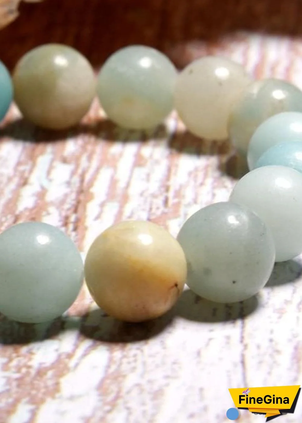 Boho Bracelet, Green Amazonite Blessed