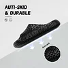 3D Printed Polymer Resin Slides Slippers for Women and Men Non Slip Quick Drying Shower Slides Thick Sole Casual Sandals Outdoor