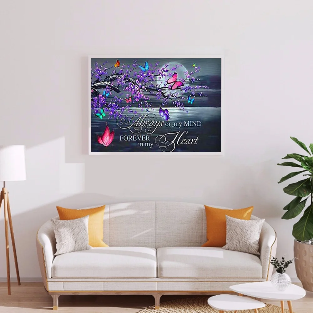 Diamond Painting - Full Round Drill - Butterfly(40*30 - 60*50cm)