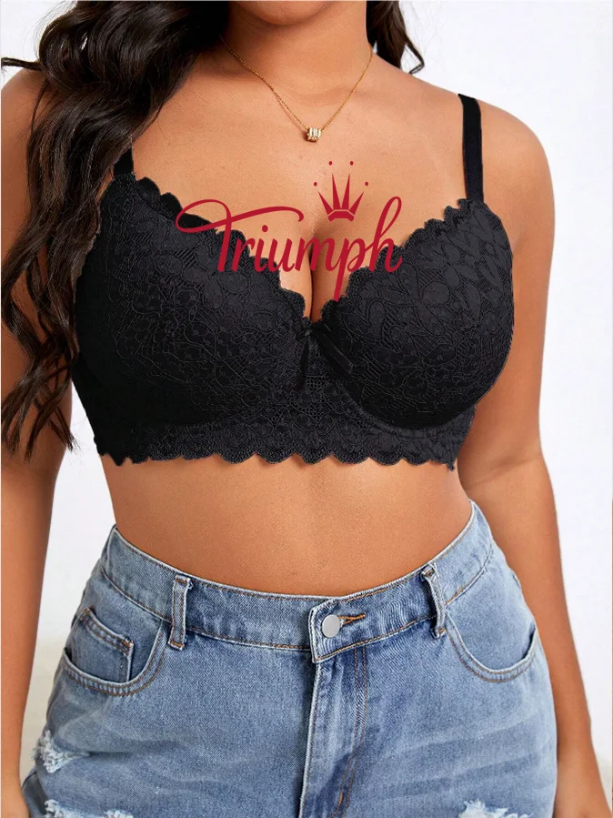 Triumph - (3 ks) čipkovan&aacute; podprsenka nadmernej veľkosti