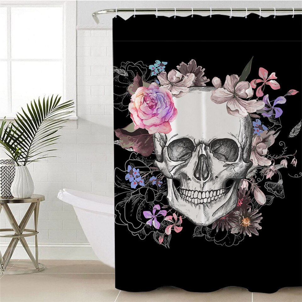 

Sugar Skull - Print Shower Curtain, 180*200cm, 501 Original