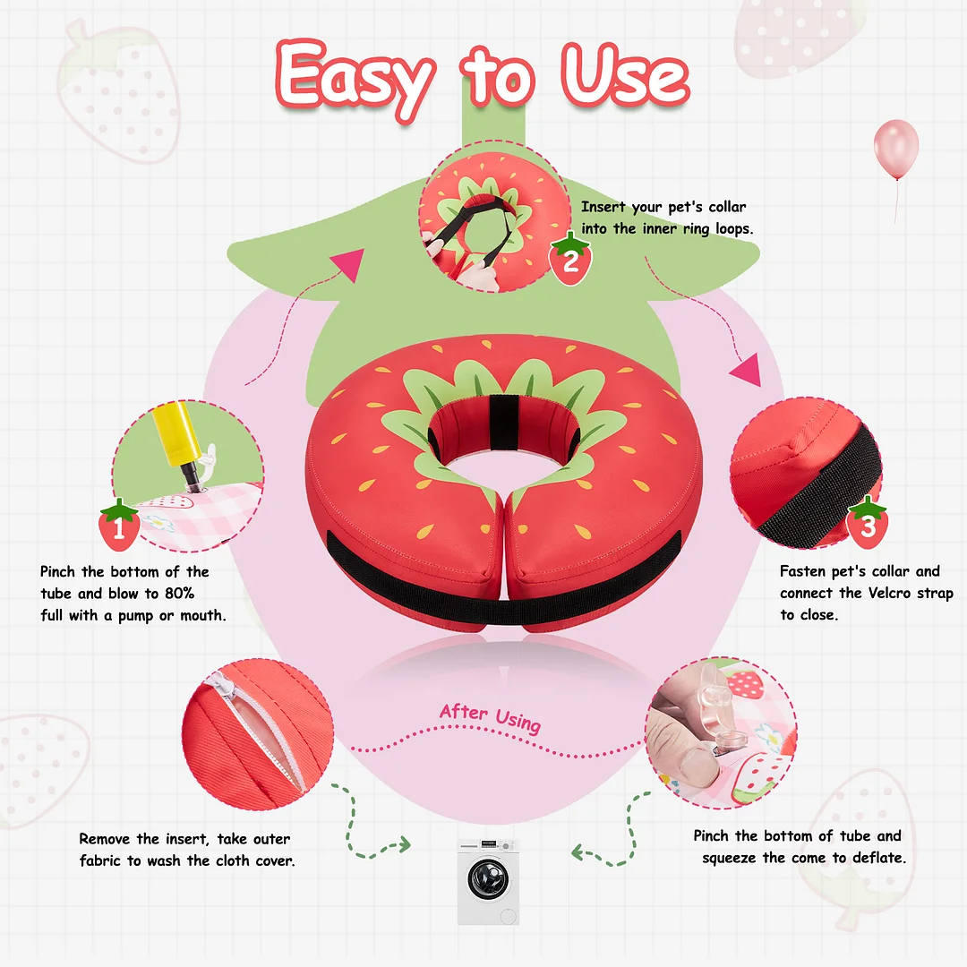 Dog Cone Collar After Surgery,Waterproof Fabric Comfy Pillow,Dog Cone Alternative,Inflatable Dog Collars E Collar Elizabethan Collar for Dogs(XL)