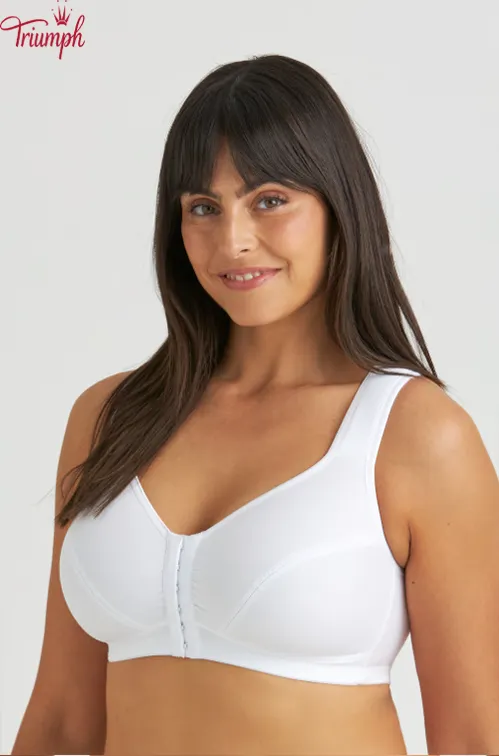 Triumph - (4 buc.) Sutien din bumbac cu spatele &icirc;n X, cu &icirc;nchidere &icirc;n față